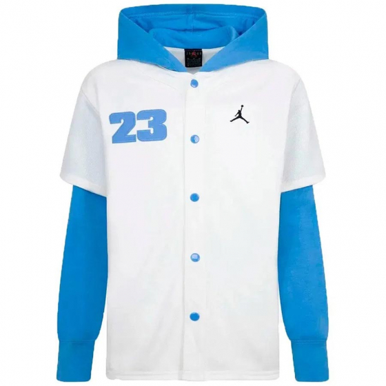 Jordan Jumpman Baseball Hoody Jr i gruppen BASKETKLDER / JUNIOR BASKETKLDER  / Hoodies / Jackor hos 2WIN BASKETBUTIK (95D542-782)