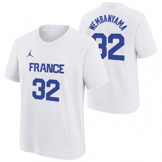 France-Wembanyama Jr i gruppen BASKETKLDER / JUNIOR BASKETKLDER  / T-Shirts hos 2WIN BASKETBUTIK (EYGB7NBC5-FRAVW)